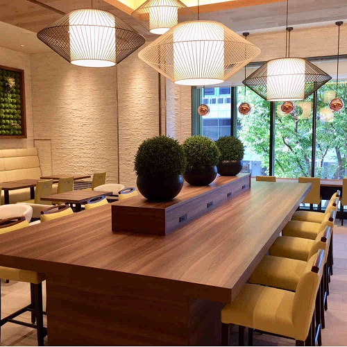 レストラン パルテールの店内