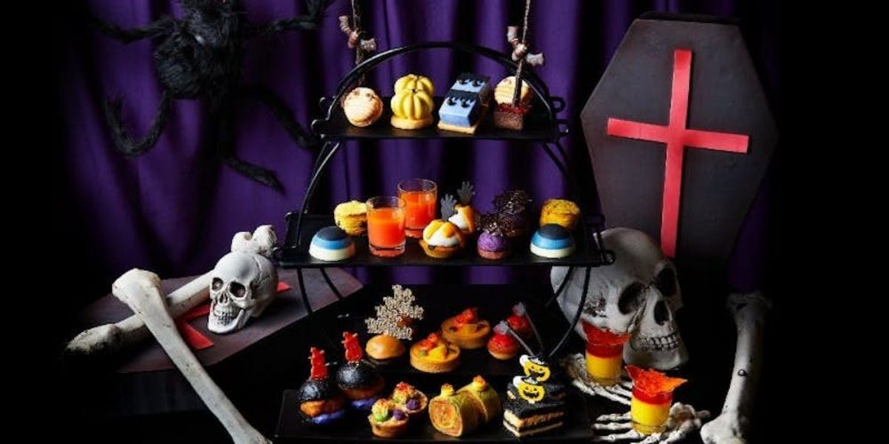 ハロウィン仕様のアフタヌーンティー