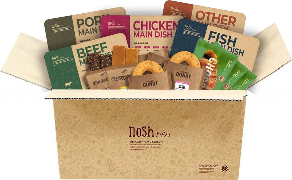 nosh 6000万食突破 段ボール