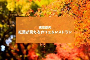 東京都内で紅葉が見えるカフェ＆レストラン7選